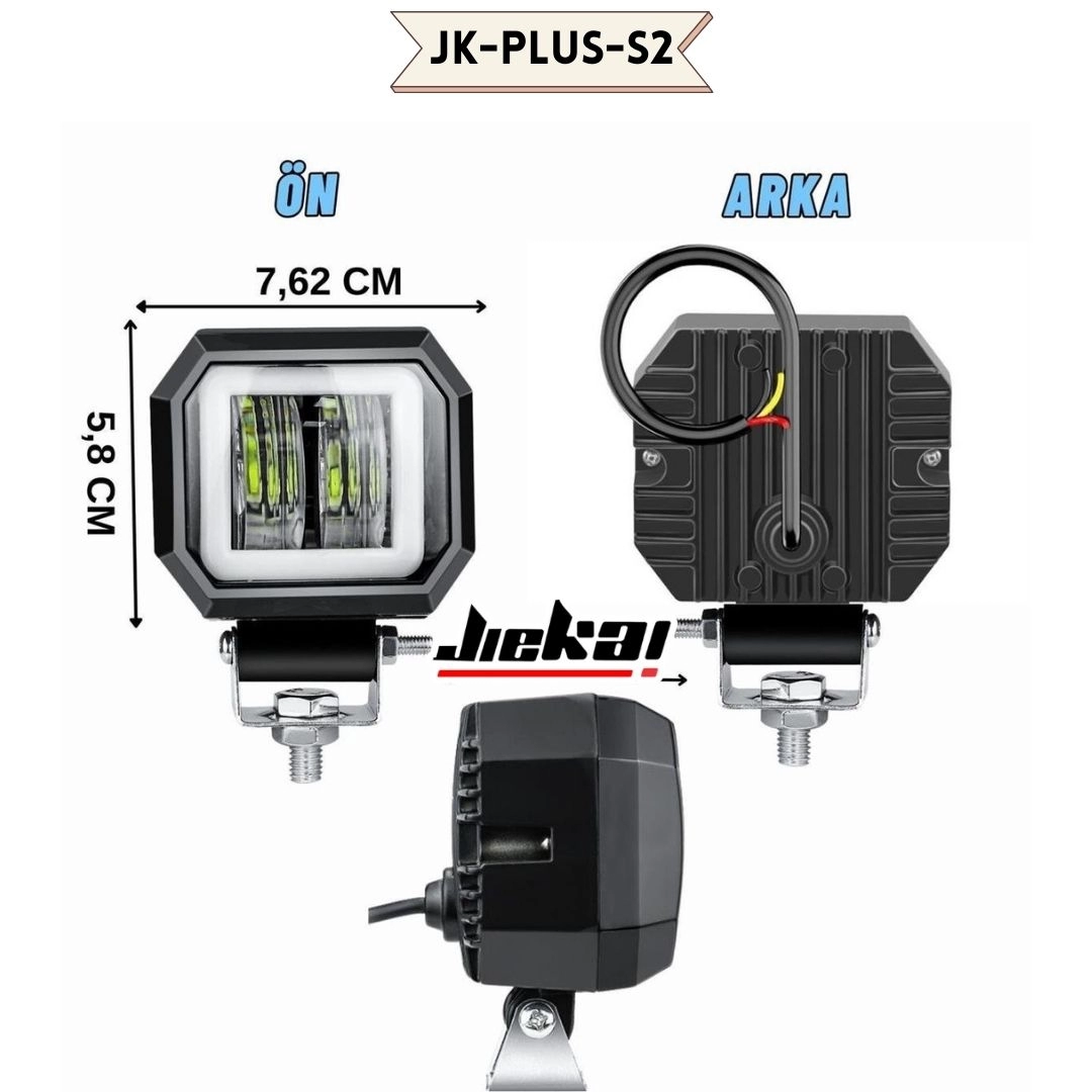 JİEKAİ JK-PLUS-S2 SİS FARI ANGELL *SARI* ( ADET FİYATIDIR )