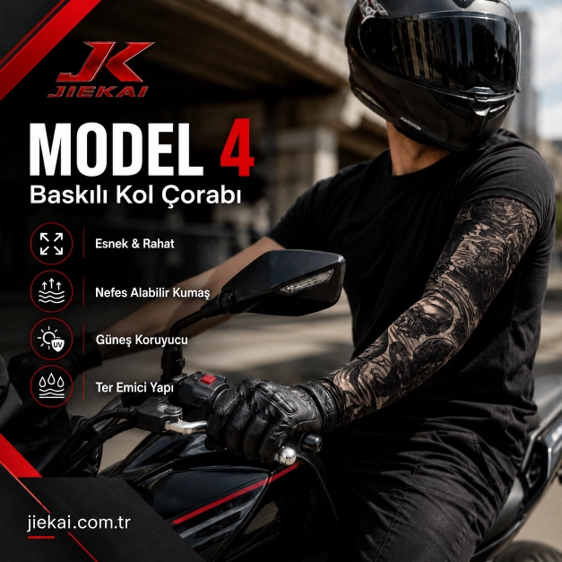JİEKAİ MOTORCU KOL ÇORABI MODEL - 4