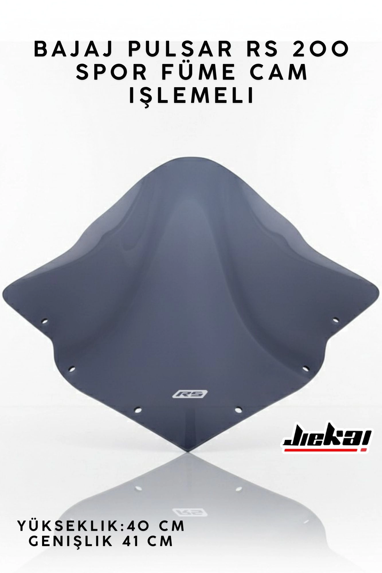 BAJAJ PULSAR RS 200 SPOR FÜME CAM İŞLEMELİ