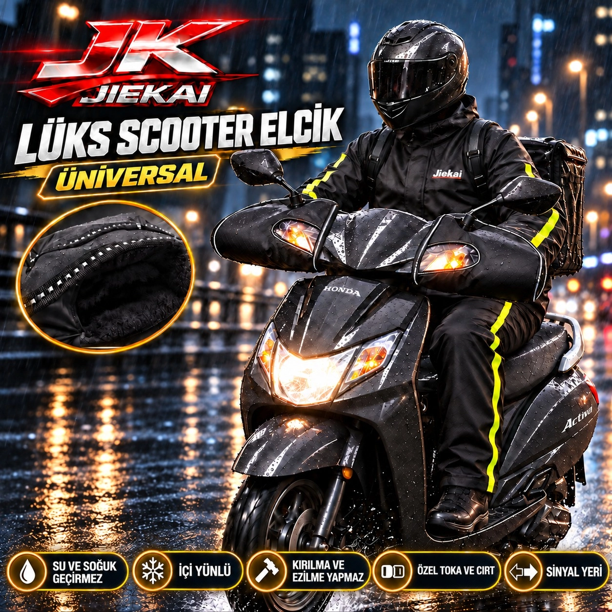 LÜKS-ELCİK SCOOTER ÜNİVERSAL EZİLME VE KIRILMA YAPMAZ
