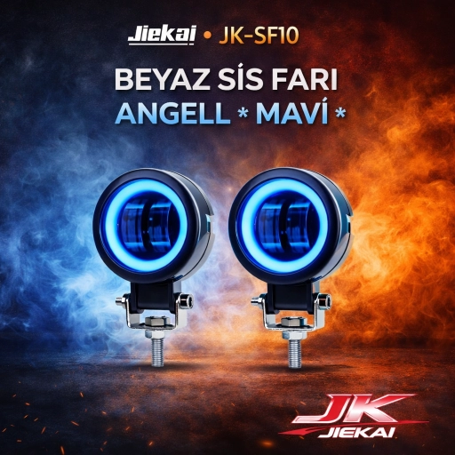 JİEKAİ JK-SF10 BEYAZ SİS FARI ANGELL * MAVİ * ( ADET FİYATIDIR )