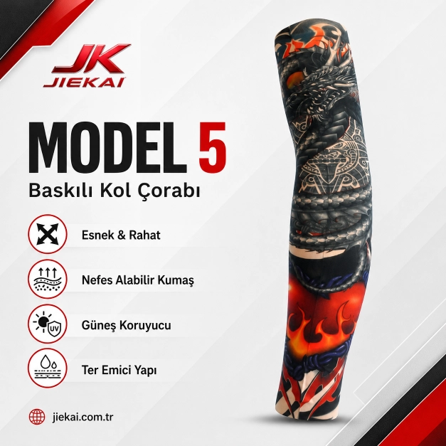 JİEKAİ MOTORCU KOL ÇORABI MODEL - 5