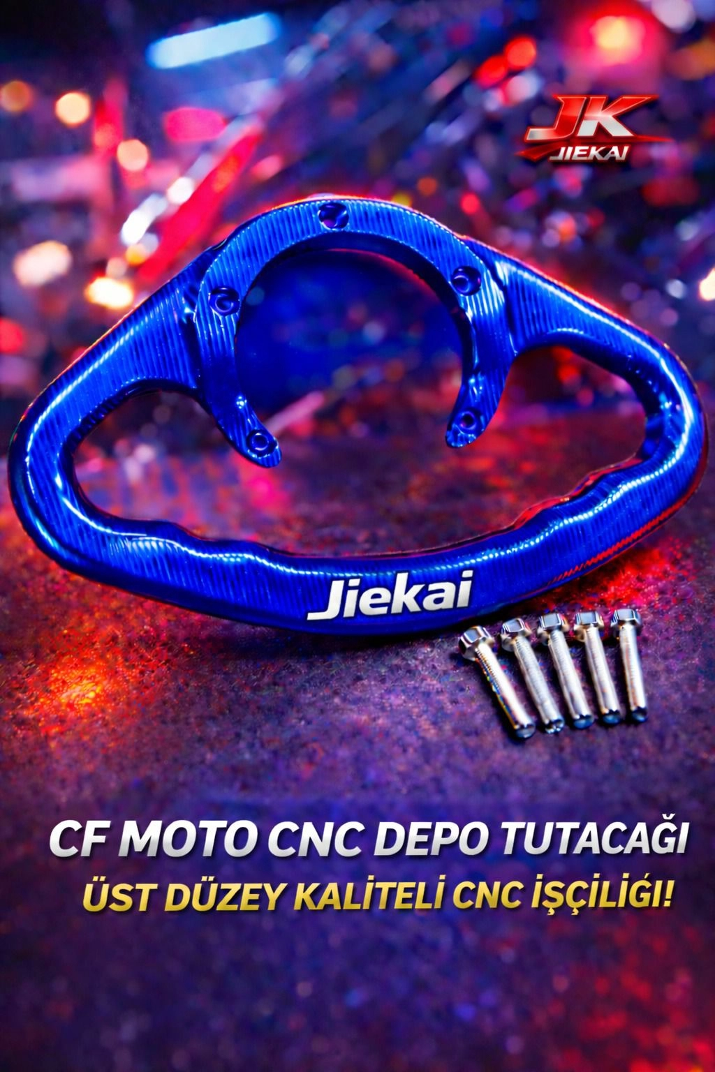 DP300 CF-MOTO DEPO TUTAMAÇ *MAVİ* ( AÇIKLAMADA UYUMLU MODELLER )