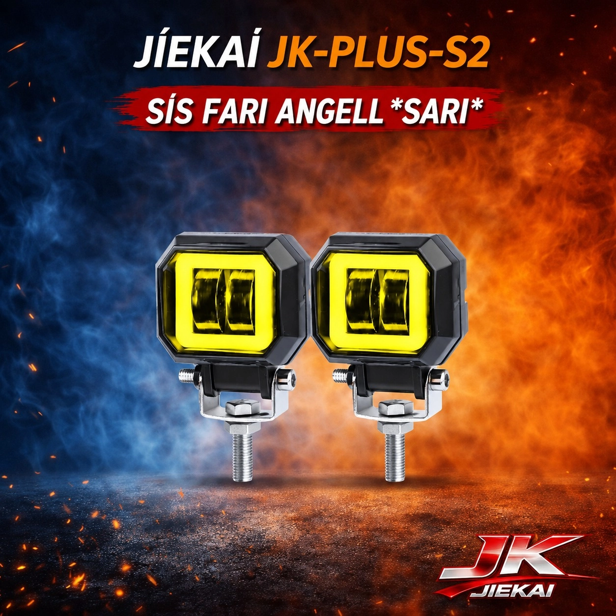 JİEKAİ JK-PLUS-S2 SİS FARI ANGELL *SARI* ( ADET FİYATIDIR )