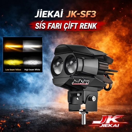 JİEKAİ JK-SF3 SİS FARI ÇİFT RENK ( ADET FİYATIDIR )