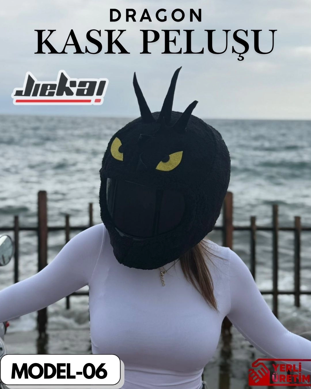 MODEL-06 KASK PELUŞU TEK EBAT DRAGON