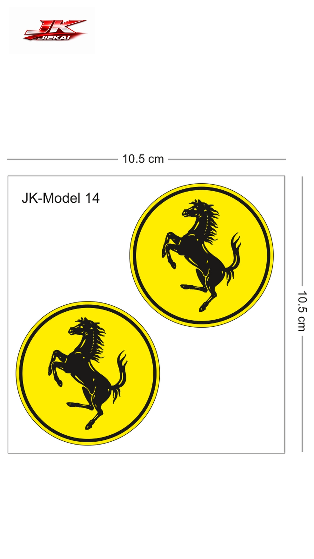 JK JİEKAİ MOTOSİKLET KASK AKSESUARI STİCKER MODEL 14