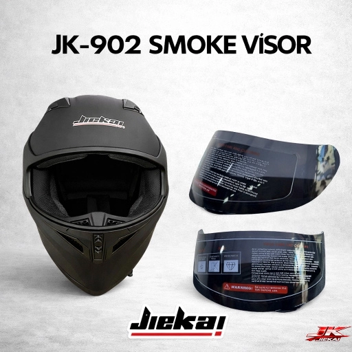 JİEKAİ ÇENE AÇILIR FULLFACE KASK SMOKE-FÜME VİZÖR JK 902 -JK306 UYUMLU