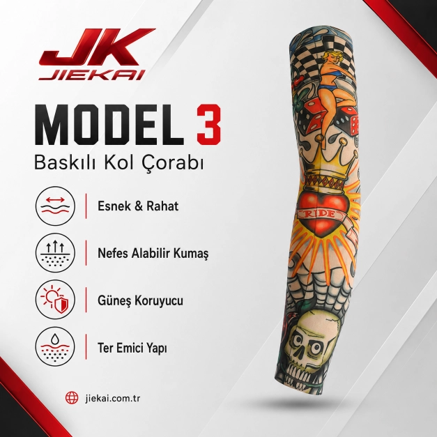 JİEKAİ MOTORCU KOL ÇORABI MODEL - 3