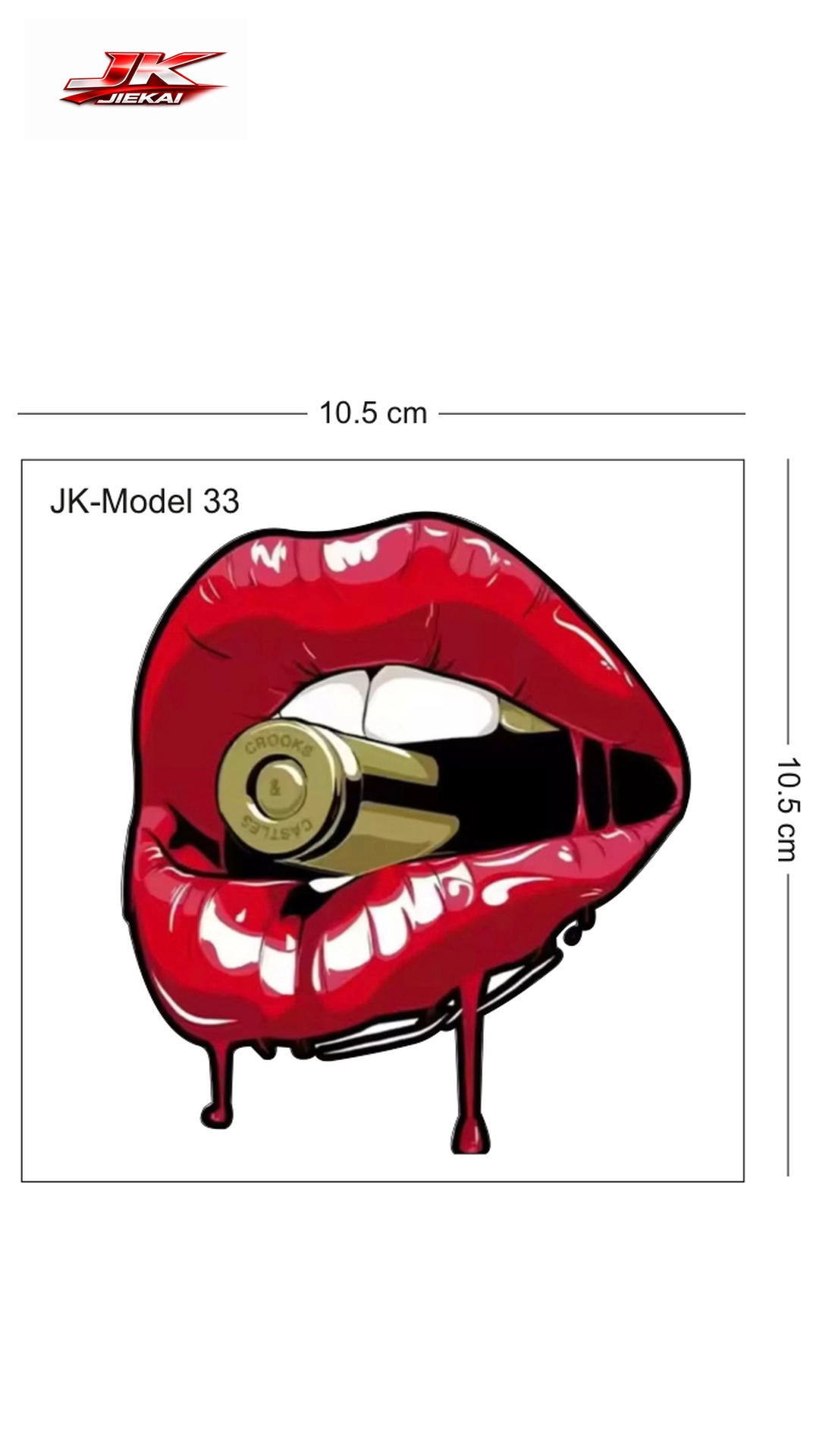 JK JİEKAİ MOTOSİKLET KASK AKSESUARI STİCKER MODEL 33