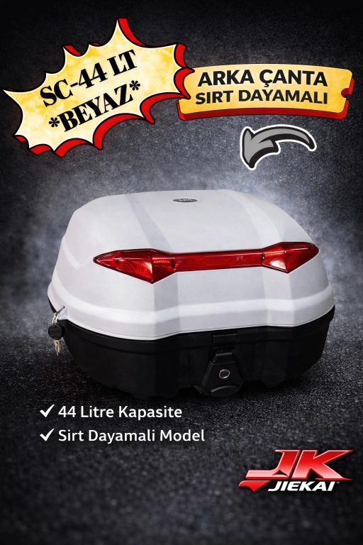 SC-44 LT *BEYAZ* ARKA ÇANTA SIRT DAYAMALI