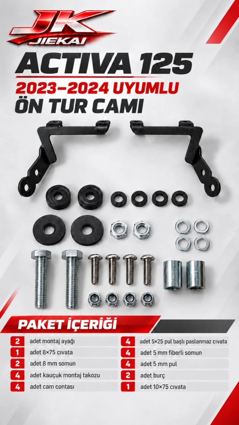Activa 125 70*60CM Ön Tur Camı 2023/2024 Uyumlu