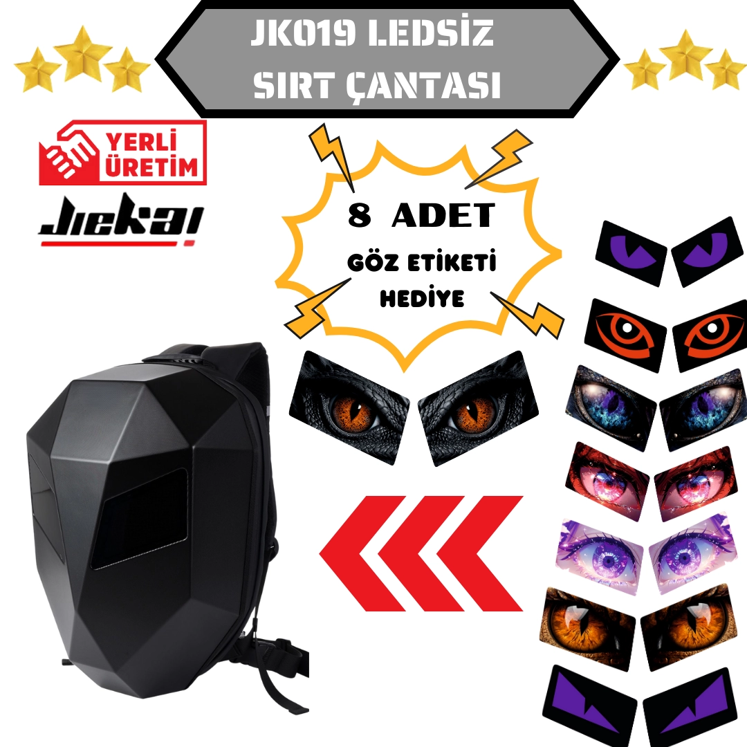 JK-019 SIRT ÇANTASI LEDSİZ MODEL ( ETİKETLER HEDİYE )