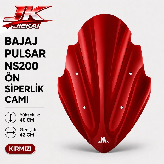 RELLAX BAJAJ PULSAR NS200 ÖN SİPERLİK KIRMIZI RENK
