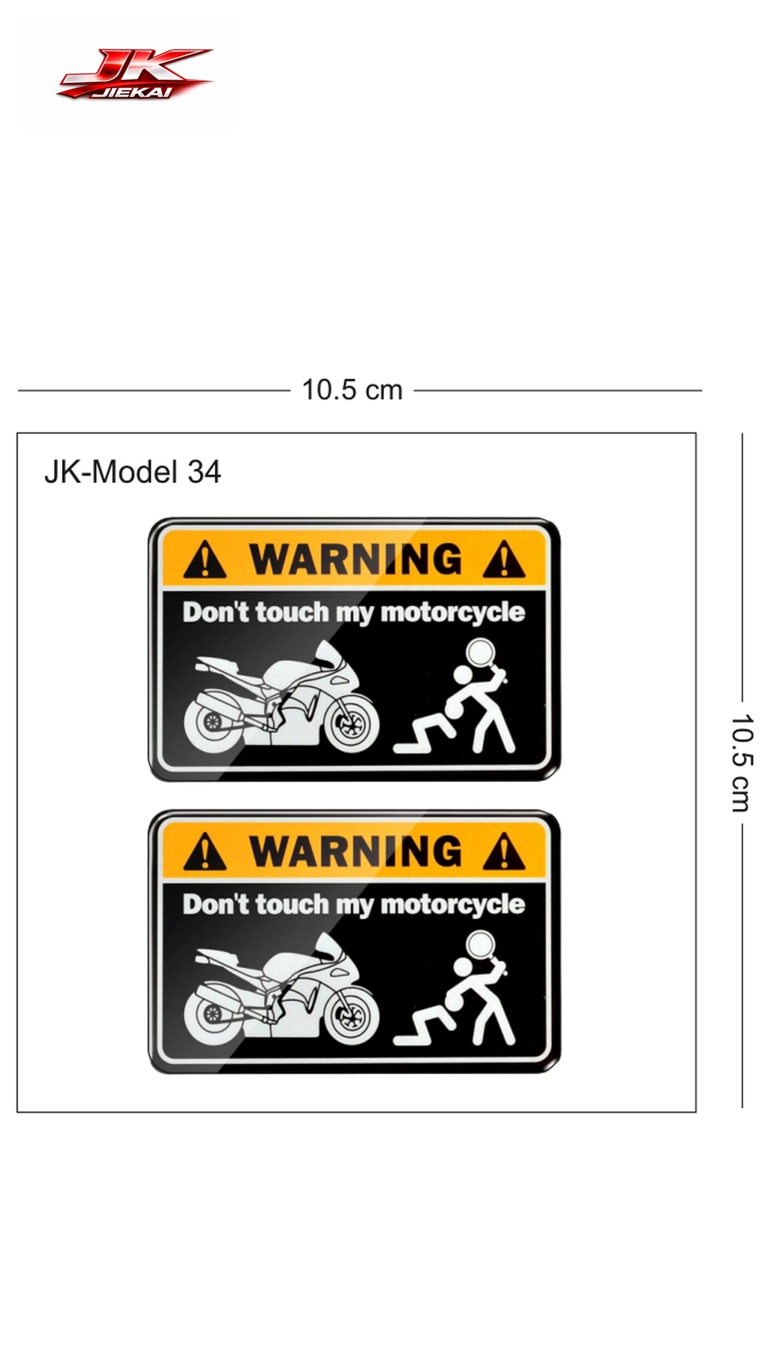 JK JİEKAİ MOTOSİKLET KASK AKSESUARI STİCKER MODEL 34