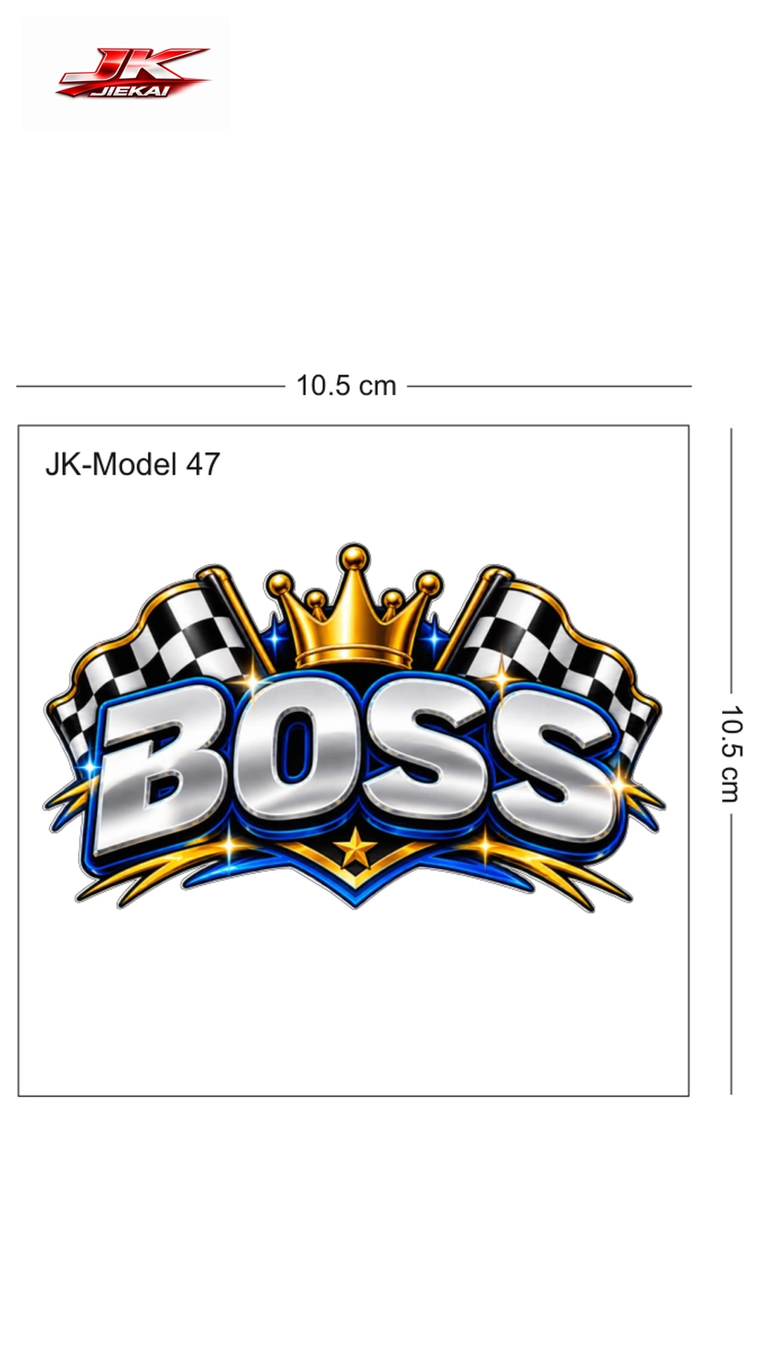 JK JİEKAİ MOTOSİKLET KASK AKSESUARI STİCKER MODEL 47