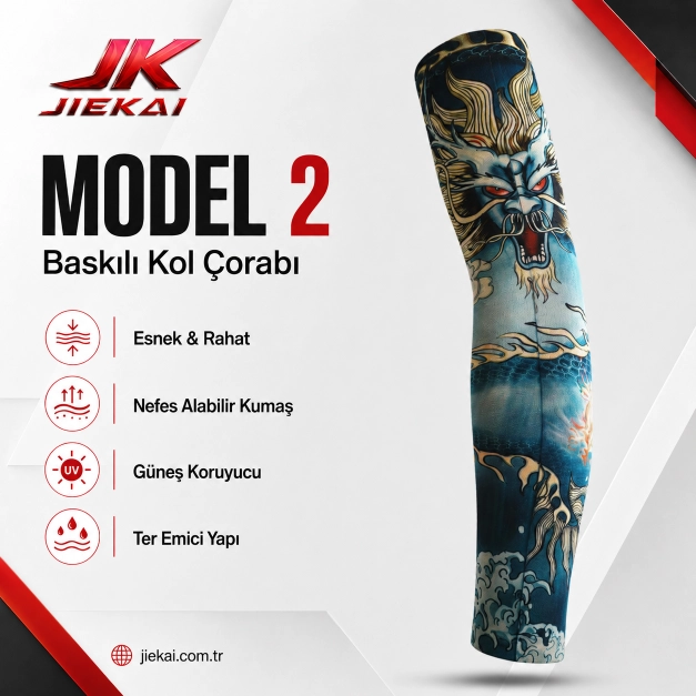 JİEKAİ MOTORCU KOL ÇORABI MODEL - 2