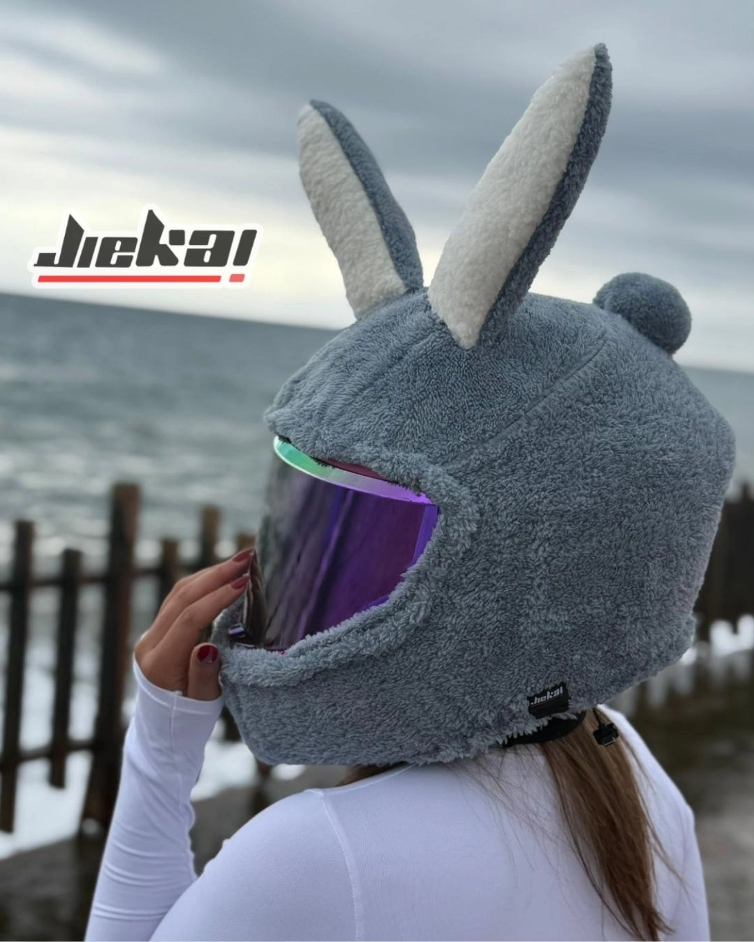 MODEL-04 KASK PELUŞU TEK EBAT GRİ