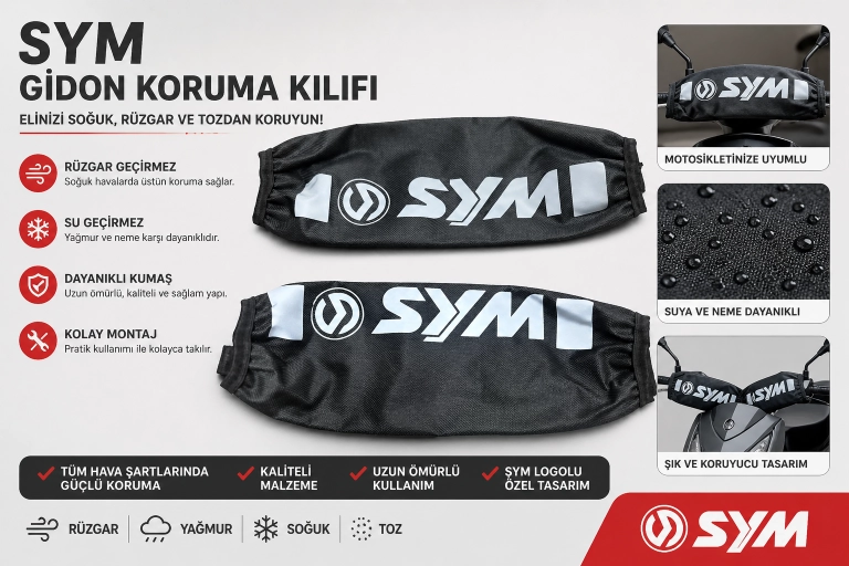JİEKAİ JK-AC01 SYM Uyumlu Amortisör Koruma Kılıfı