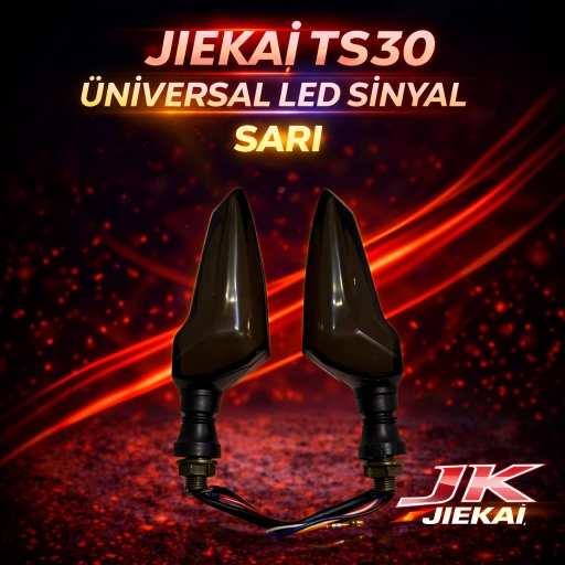 JİEKAİ TS30 ÜNİVERSAL LED SİNYAL MOTOSİKLET *SARI*