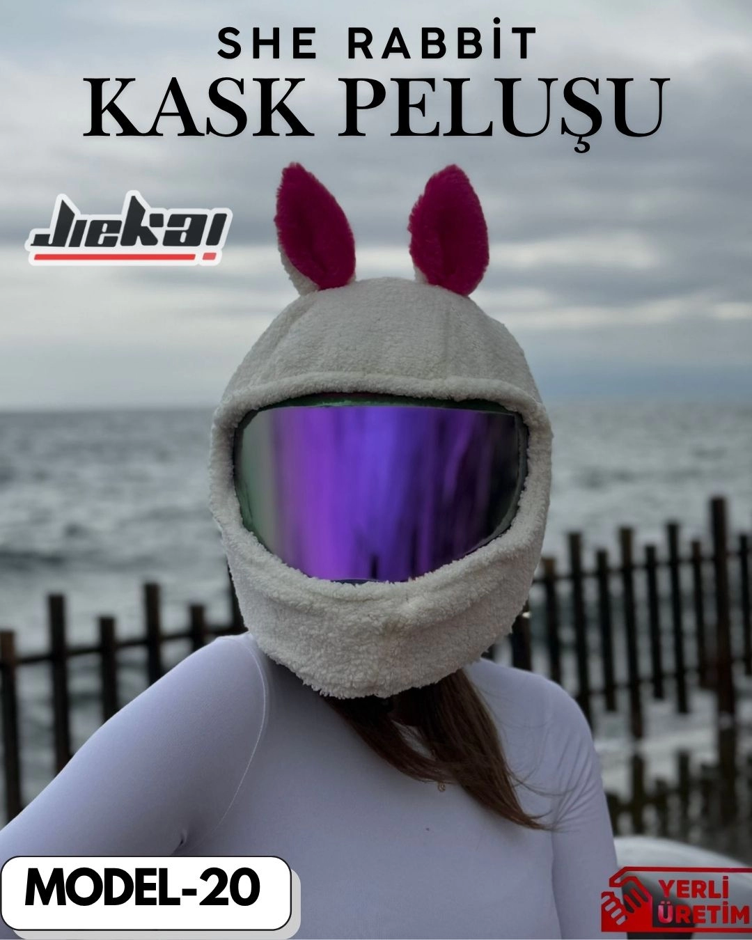 MODEL-20 KASK PELUŞU TEK EBAT SHE RABBİT