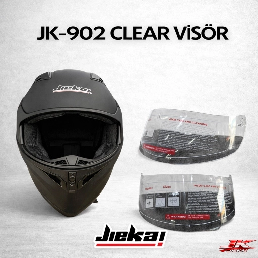 JİEKAİ ÇENE AÇILIR FULLFACE KASK CLEAR-ŞEFFAF VİZÖR JK 902 -JK306 UYUMLU