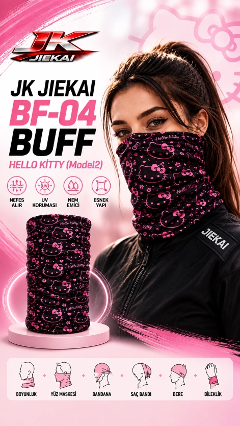 JK JİEKAİ BF-04 BUFF HELLO KİTTY (Model2)
