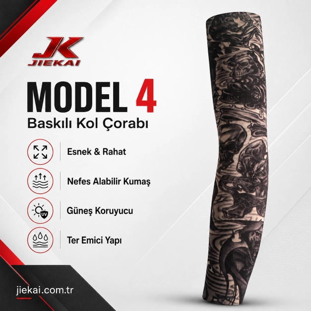 JİEKAİ MOTORCU KOL ÇORABI MODEL - 4