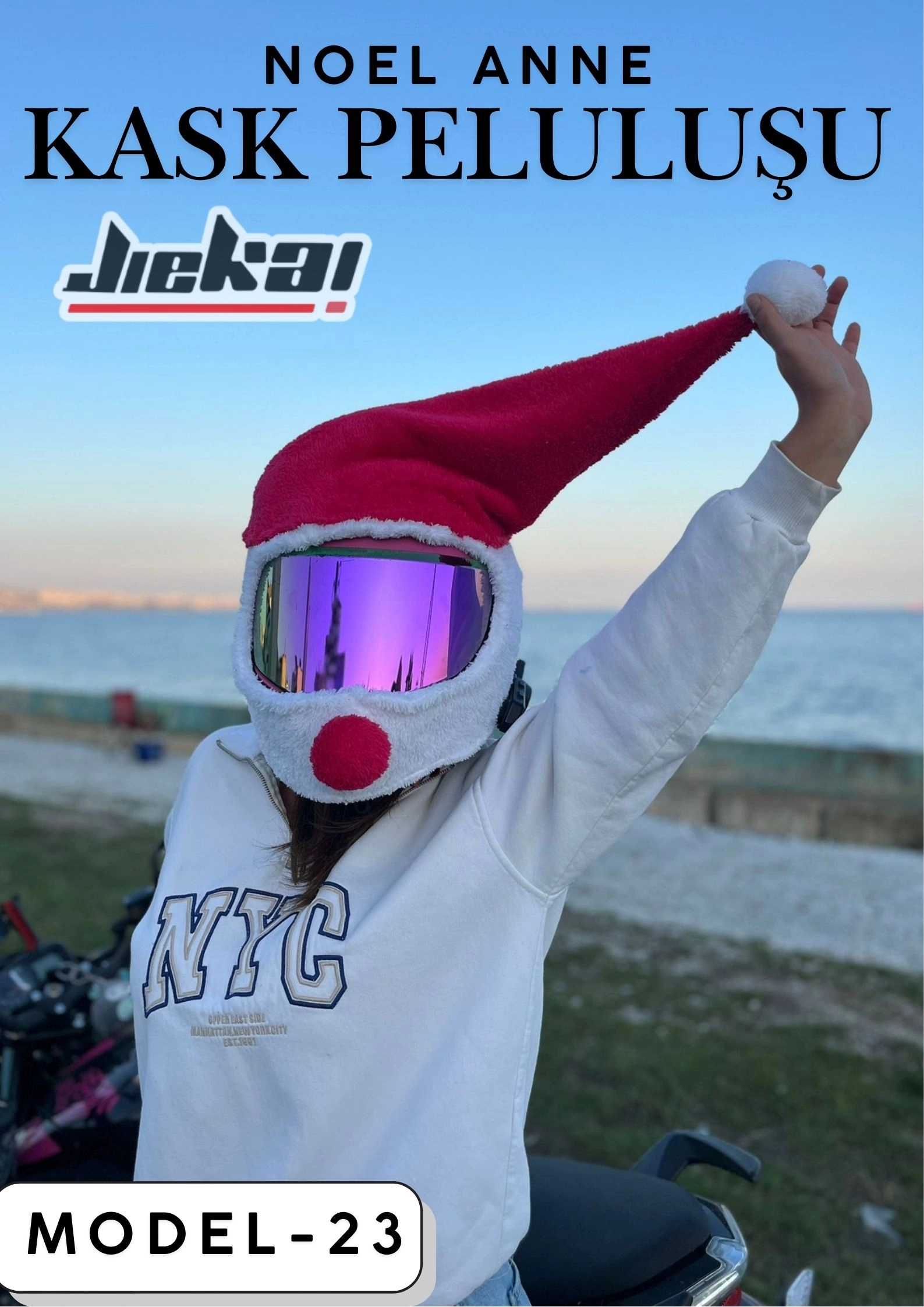 MODEL-23 KASK PELUŞU TEK EBAT NOEL ANNE 