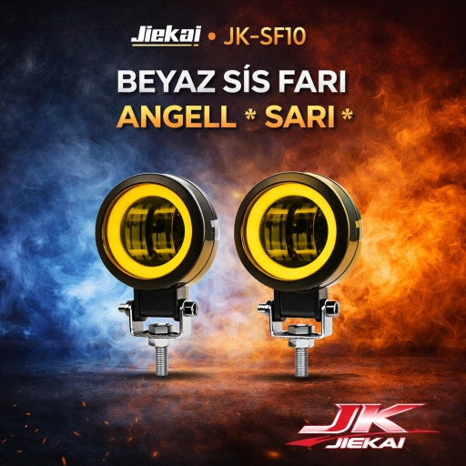 JİEKAİ JK-SF10 BEYAZ SİS FARI ANGELL * SARI * ( ADET FİYATIDIR )